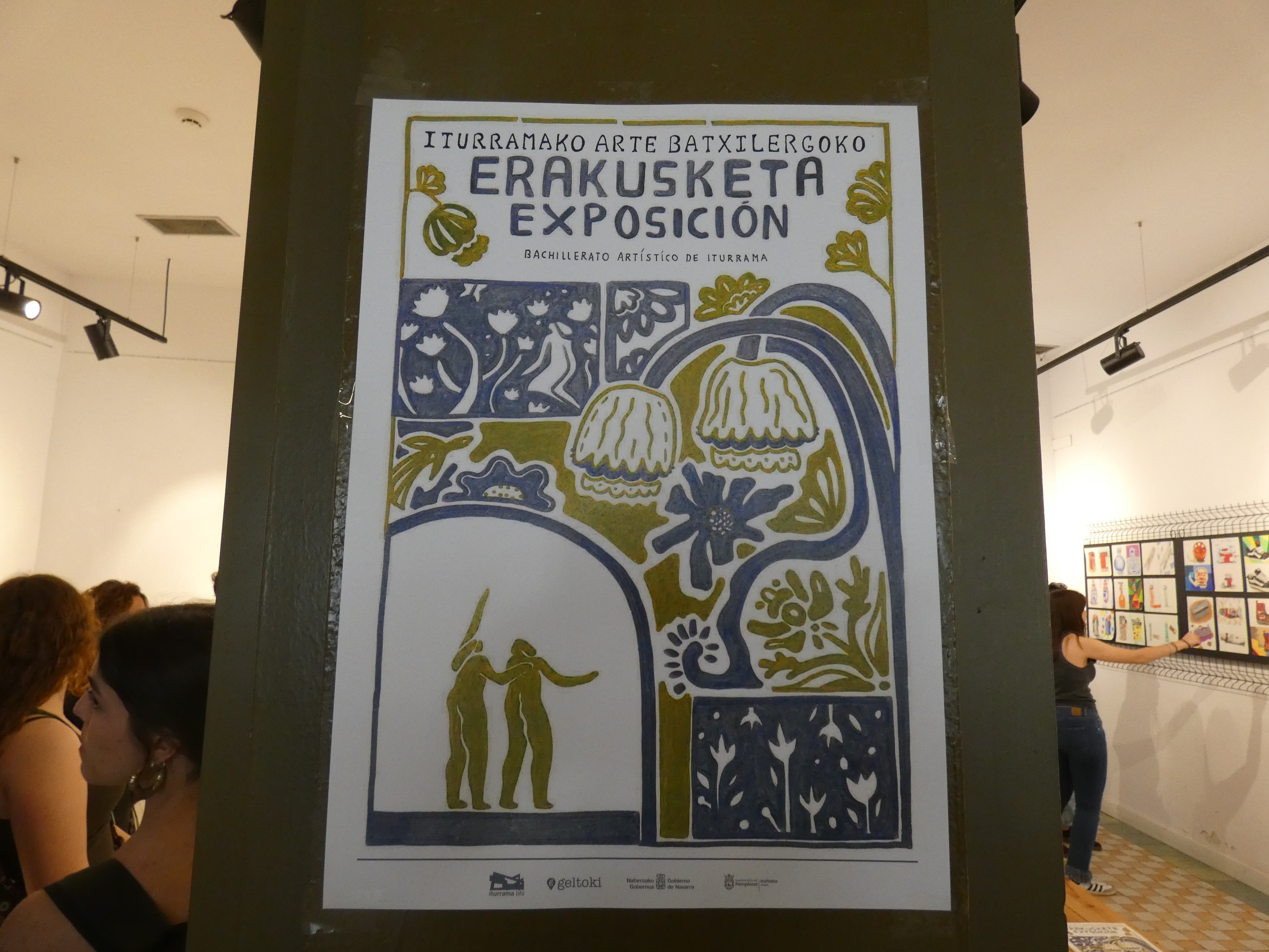 Cartel de la exposición, diseñado por la alumna June Hendriks Lapuente
